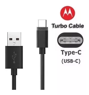 Cable Usb Tipo C Motorola Original Carga Rápida Turbo Power