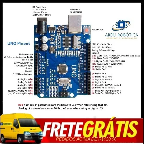 4 X Placa Para Arduino Uno Rev3 R3 Atmega328 Smd à venda em Juiz de ...