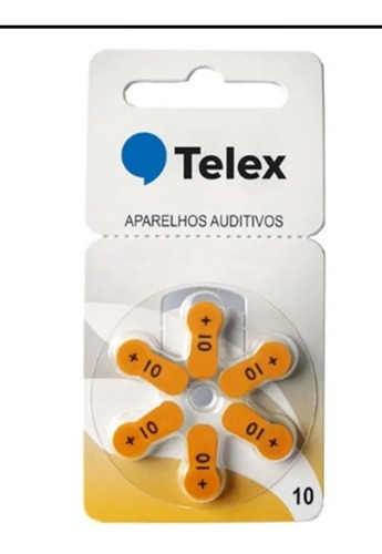 Pilha 10 Aparelho Auditivo Pr70 Telex (10 Cartelas-60pilhas)