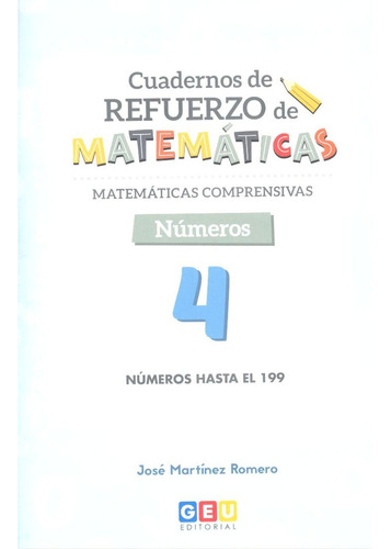Matematicas Comprensivas Numeros 4 Ne 2022, De Aa.vv. Editorial Geu En Español