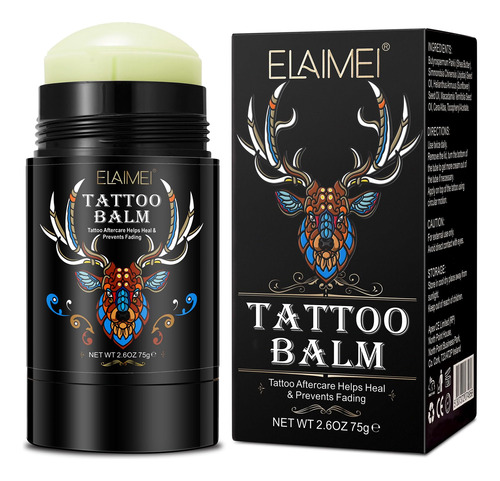 Balsamo De Cuidado Posterior Del Tatuaje, Balsamo De Mantequ