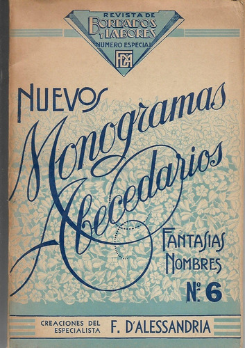 Nuevos Monogramas Abecedarios Fantasias Nombres 6 Bordados