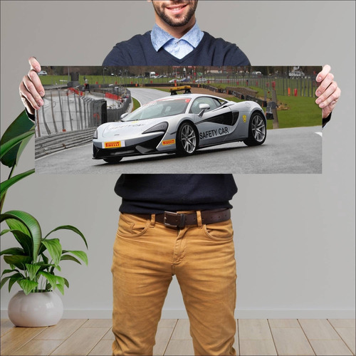 Cuadro 30x80cm Auto 2016 Mclaren 570s British Gt 161