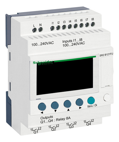 Sr2b121fu Plc Compact Smart Relay, Zelio Logic Sr2 Sr3, 12