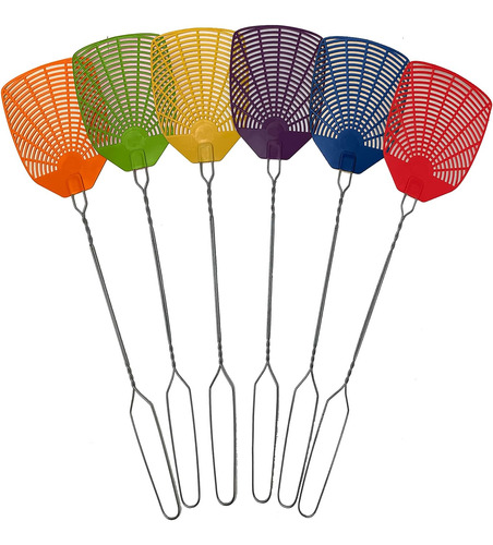 Matamoscas Bug & Fly Swatter, Mango De Metal Trenzado, Paque