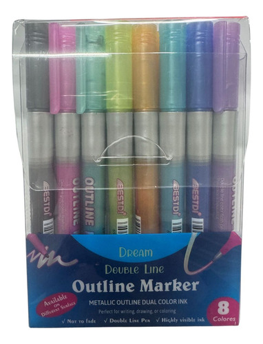 Marca Texto Kit Com Diversas Cores Caneta Sem Borrões