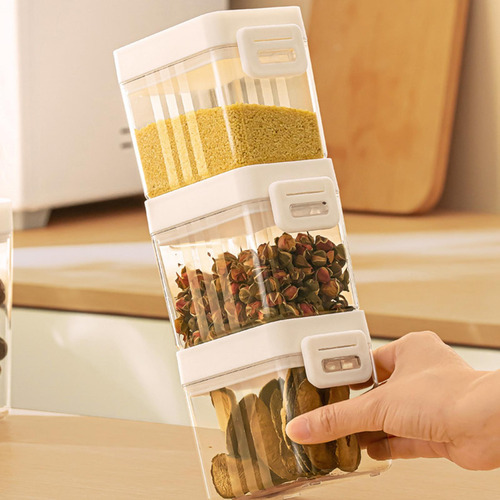Recipiente De Cereal Organizador Transparente Tanque De