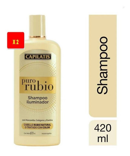 Shampoo Capilatis Iluminador Puro Rubio X 420ml