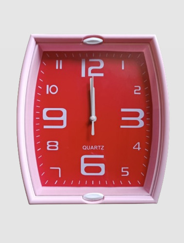 Reloj Rectangular De Pared 23x20cms