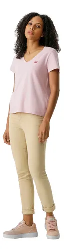 Polera Mujer Perfect Vneck Rosado Levis 85341-0103