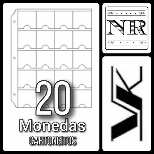 Imagen 1 de 2 de 10 Hojas Para Monedas (cartoncitos) - Vk