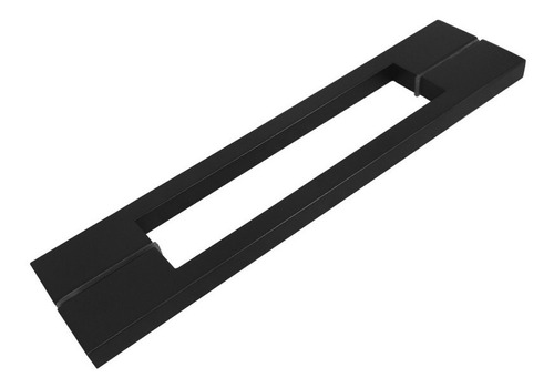 Puxador Duplo  Porta Pivotante Em Aço Inox Twin 120cm Preto