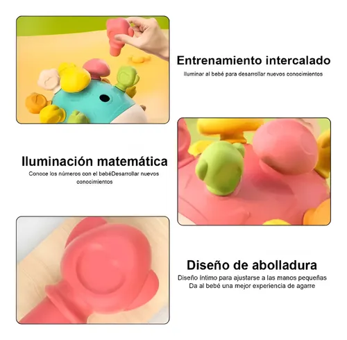 Juguete Pequeño Erizo Educativo Para Bebés Juego De Encaje