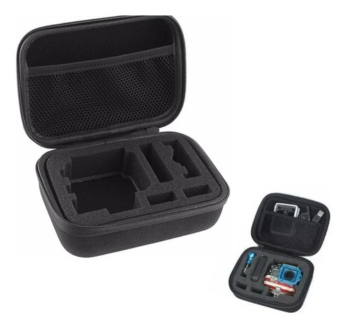 Case Maleta Gopro Sjcam Bolsa Proteção Anti Impacto Pequena Cor Preto