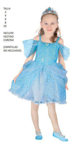 Disfraz Infantil Para Niñas Disfraz La Cenicienta Carnaval 