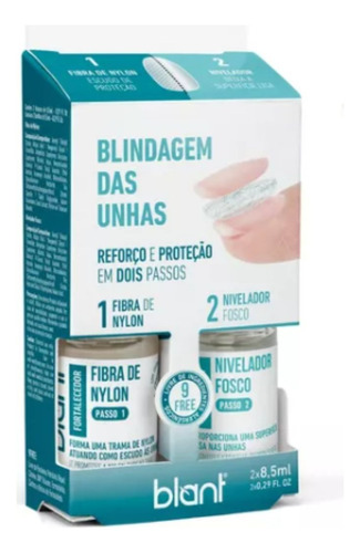 Kit Blindagem Das Unhas Fibra Nylon + Nivelador Fosco-blant
