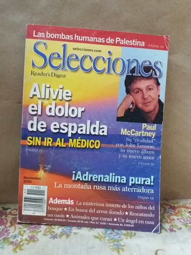 Selecciones Reader's Digest - Noviembre De 2001