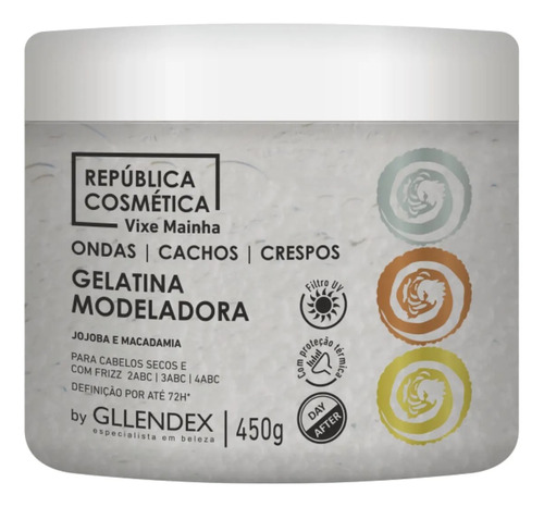 Gelatina Modeladora 450 Grs Gllendex Vixe Mainha