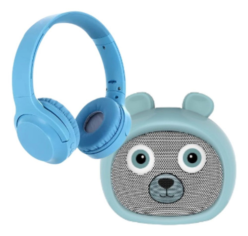 Combo Auriculares + Parlante De Animales Para Niños Soul Bt