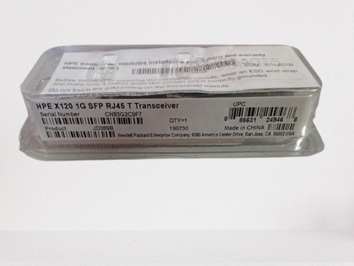 Lote De 8 Gbic Hpe X120 1g Sfp Rj45 Jd089b Para Cobre New (Usado)