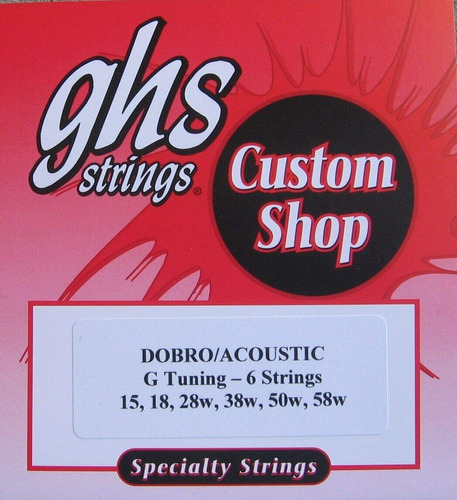 Ghs Dobro Or Lap Steel Strings  G Tuning  15 - 58 W - De 2