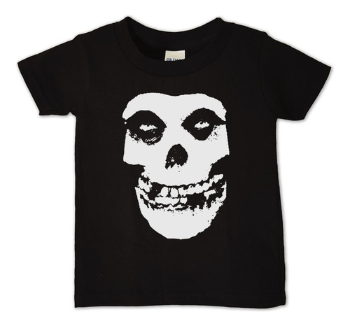 Polera Niño Misfits Calavera Clasica Punk Abominatron