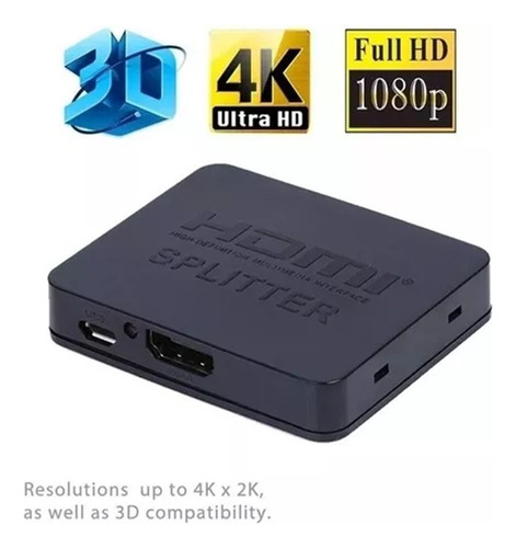 Hdmi Splitter 1 En 2 Salidas