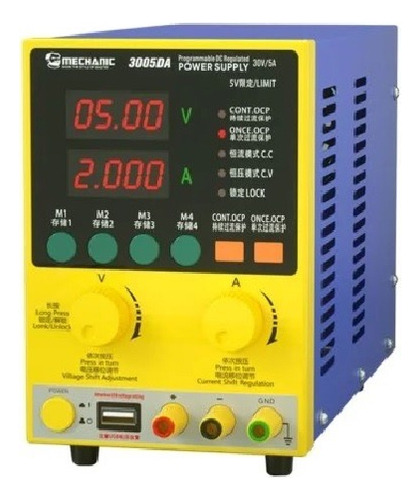 Fuente De Voltaje Mechanic 3005da Regulable, Programable.