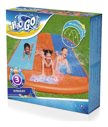 Bestway Pista Deslizable Tobogan Triple De Agua Art 52329