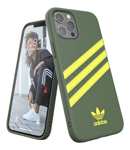 Funda Para iPhone 12 Pro Max adidas Originals Verde Pino