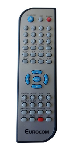 Control Remoto Dvd Eurocom 2208 Y Modelos Anteriores 3306