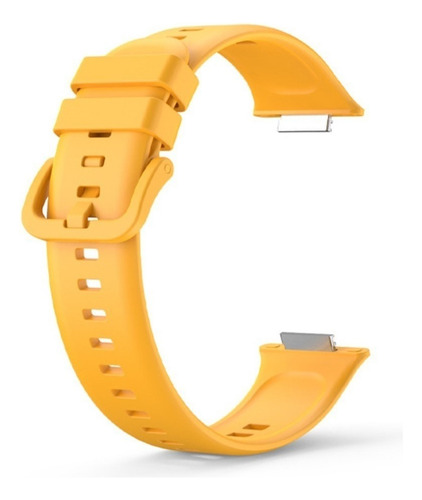 Pulseira De Silicone Colorida Para Huawei Watch Fit 2 Cor Amarelo