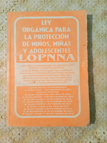 Ley Orgánica Para La Protección De Niños, Niñas Y Adolescent