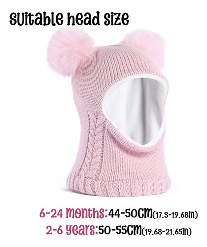 Conjunto De Gorro Y Bufanda De Invierno For Bebés Y Niños,