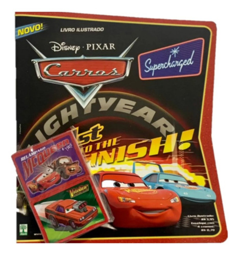 Álbum De Figurinhas Carros Superchanged Completo P/colar