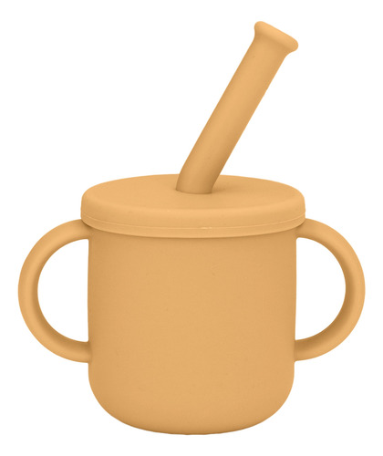 Taza De Silicona Para Entrenamiento, Color Caqui, Con Mango