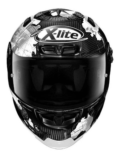 Casco X-lite X-803 Rs Ultra Carbon Rep C Checa Negro Blanco