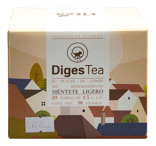 Té Ligero Titea Diges Tea 20 Sobres De 1.5g C/u