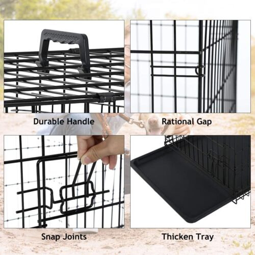 48 Extra Large Dog Crate Kennel Folding Pet Cage Kennel Nnk