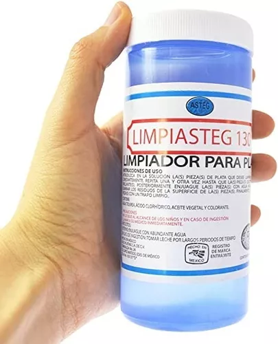 Líquido Limpiador Para Plata 925 Limpiasteg 130 240ml