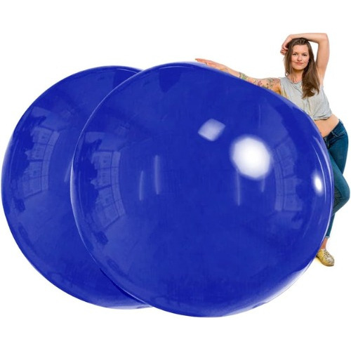 Pack Globos Gigantes Color Azul Rey 72 Pulgadas (2pzas)