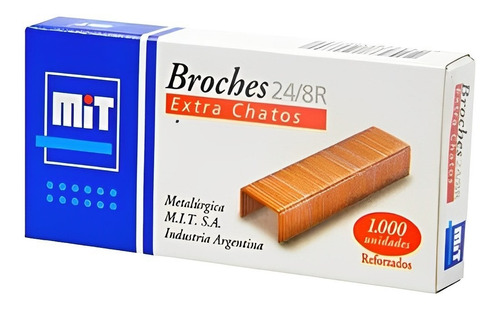 Broches Mit P/abrochadora Nº 24/8 Reforzado  X 1.000 Un