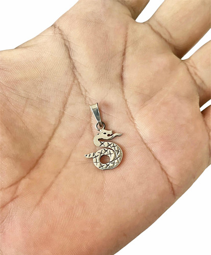 Serpiente Cascabel Plata Genuina De Taxco Ley 925