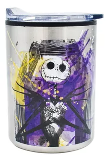 Termo Cafe Té Acero Disney Extraño Mundo Jack Calavera 350ml Color Violeta