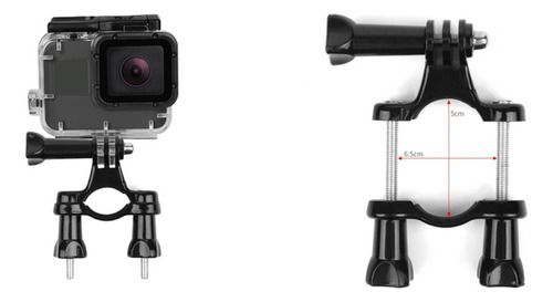 Soporte Gopro Pata Timon De Bicicleta Abrazadera Manillar