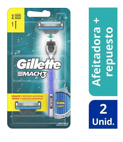 Afeitadora Gillette Mach3 - Unidad a $14035
