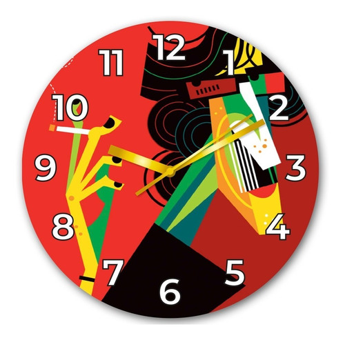 Reloj De Pared Caricatura Charly Garcia 30cm