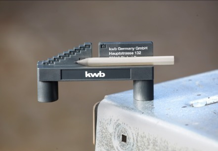 Imagen 4 de 6 de Buscador De Centrado Kwb Lápiz Y Escala Métrica 1 A 20mm