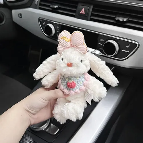Bunny Lulu - Llavero con estaño lindo conejo de peluche con lazo, adorable dije para bolsos, llaves, bolsos, regalos para ella, Rosa (lata y bolsa de bendición), Mediana Bunny Lulu - Llavero con estaño lindo conejo de peluche con lazo, adorable dije para bolsos, llaves, bolsos, regalos para ella, Rosa (lata y bolsa de bendición), Mediana