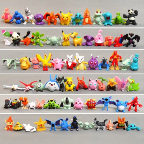 Kit Pokemon Miniaturas Brinquedos Bonecos Sortidos 24 Pçs